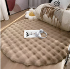 Fluffy Plush Bubble Rug - Anti-Slip Minimalist