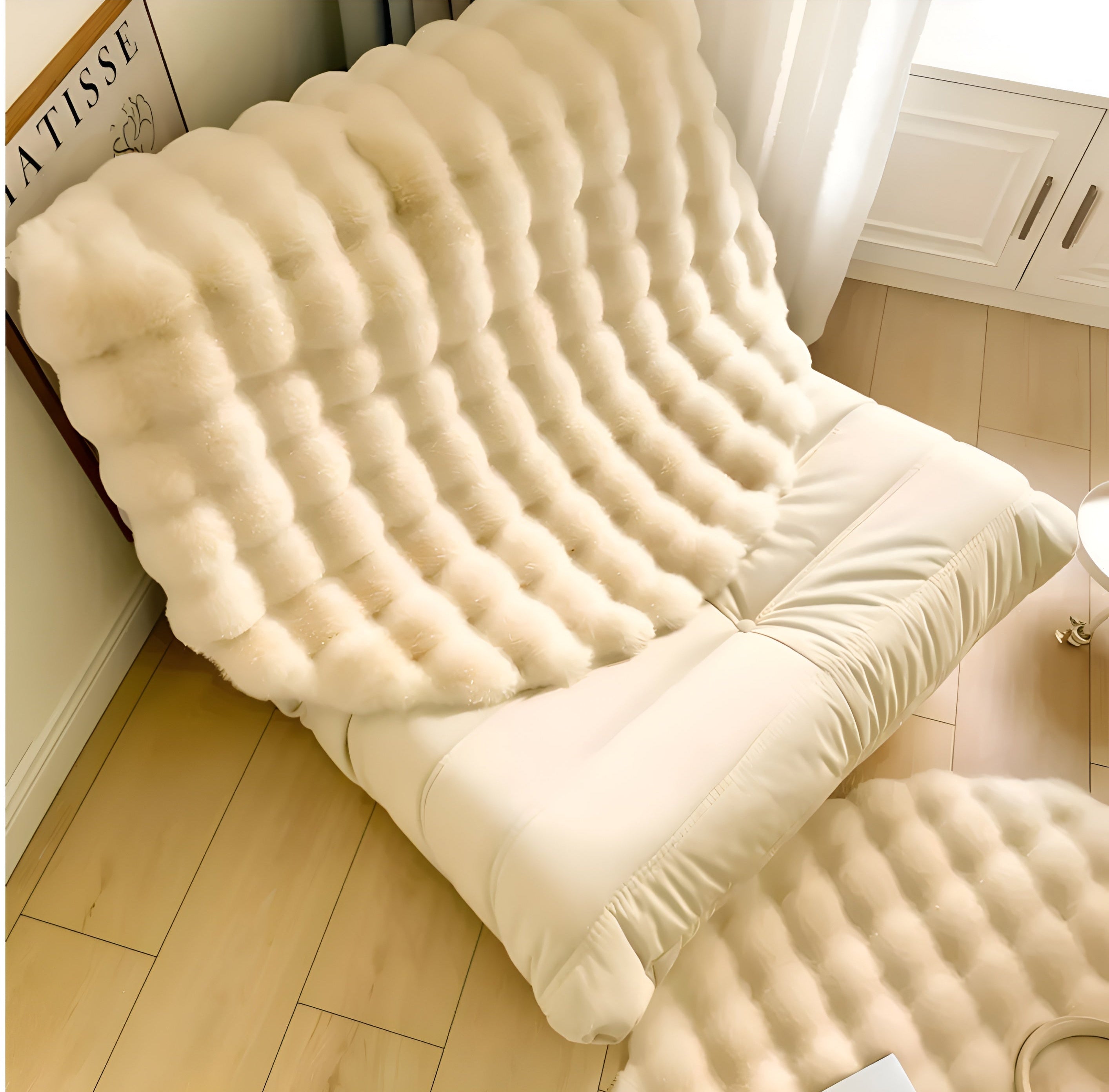 Fluffy Plush Bubble Rug - Anti-Slip Minimalist