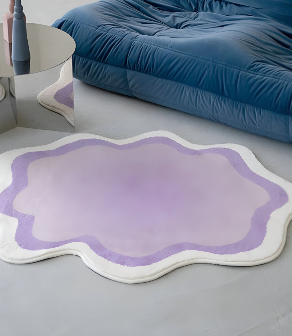 Pastel Cloud Indoor Area Rug - Modern Minimalist