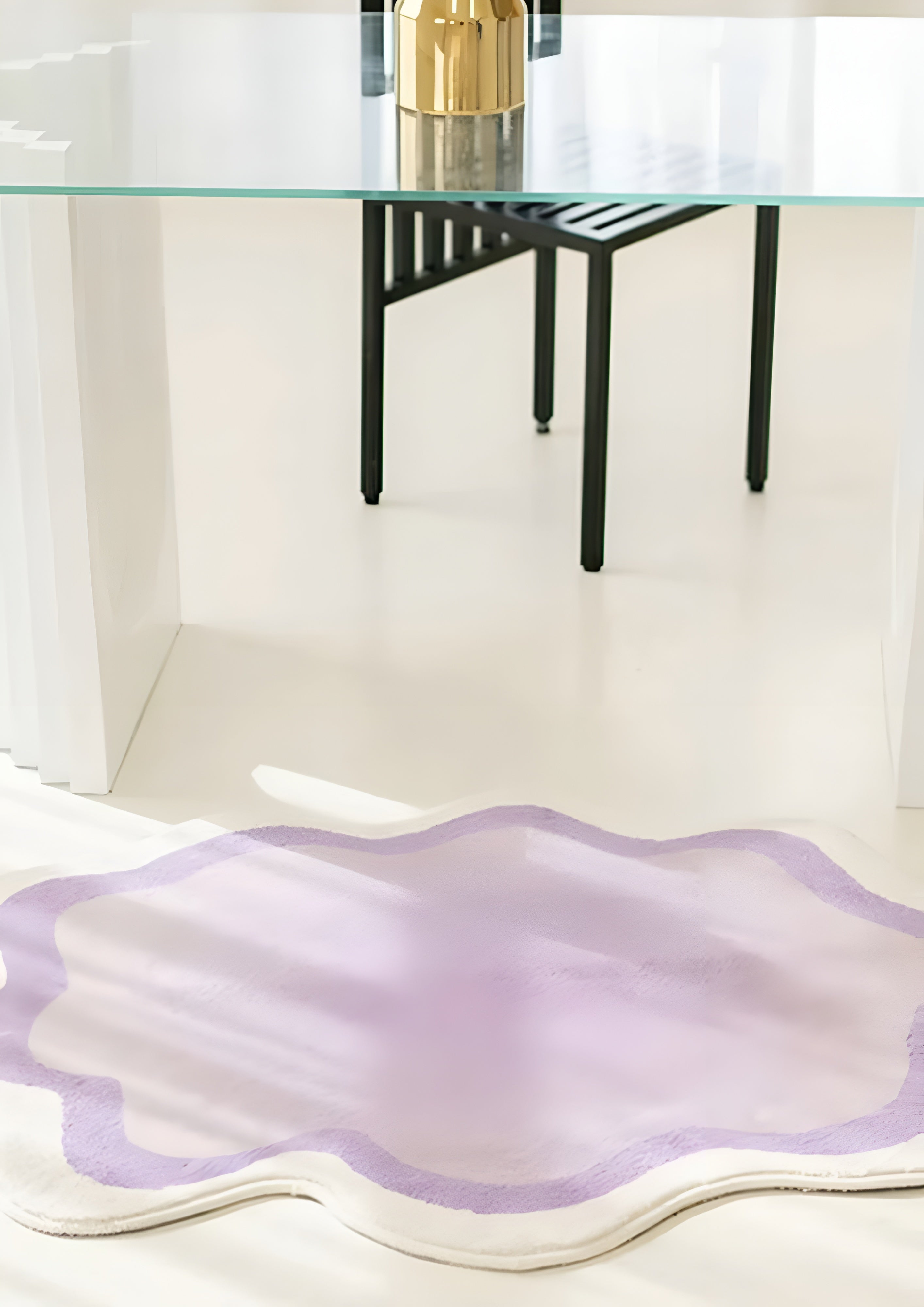Pastel Cloud Indoor Area Rug - Modern Minimalist