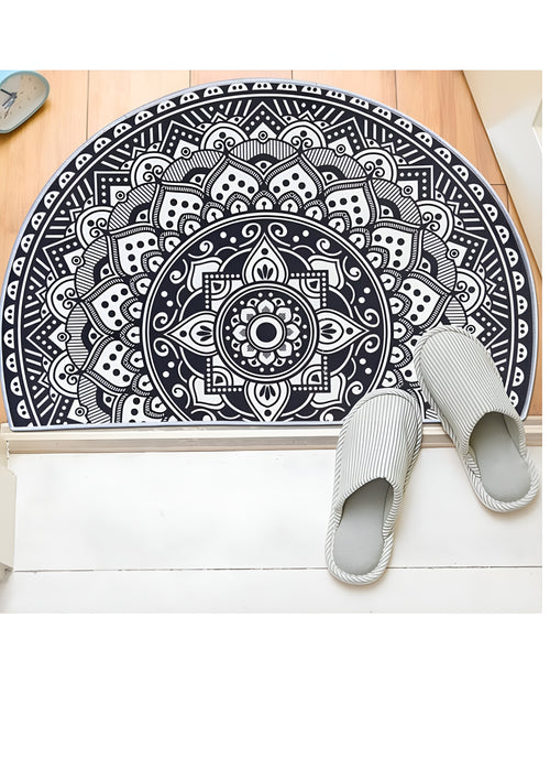 Bohemian Half Round Mandala Rug - Flair Anti-Slip