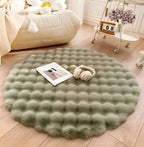 Fluffy Plush Bubble Rug - Anti-Slip Minimalist
