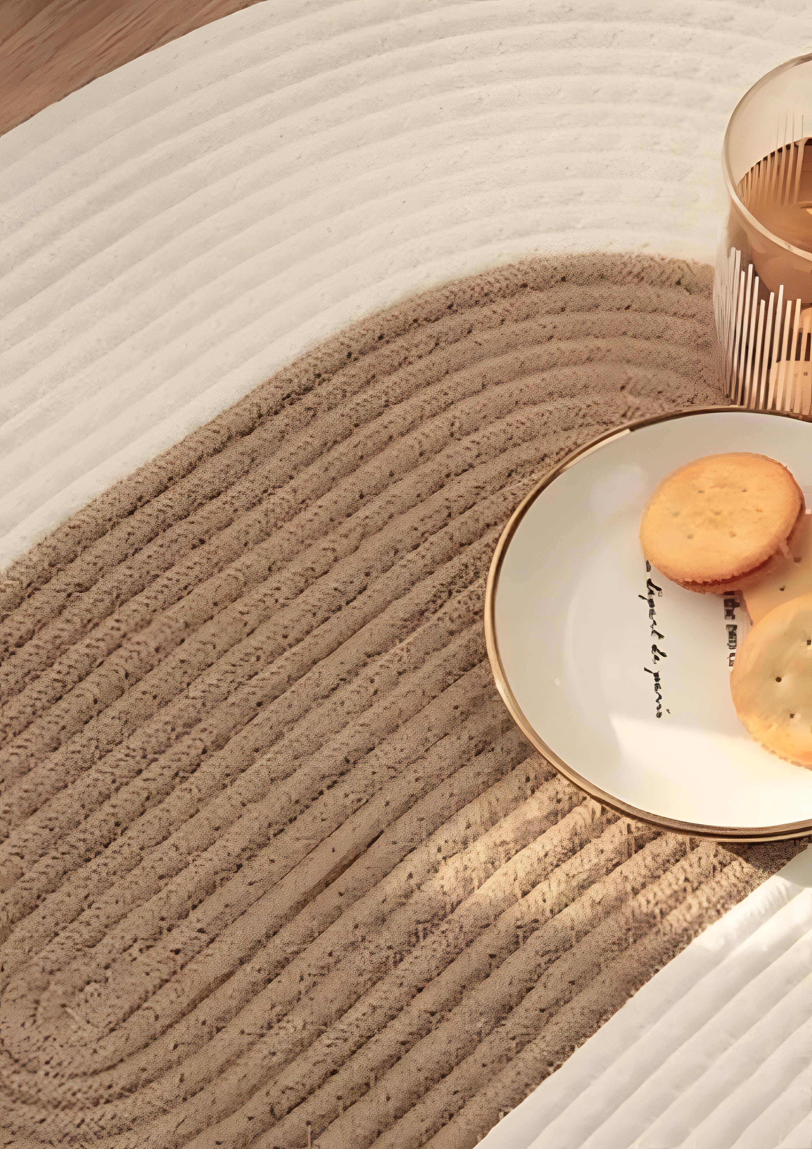 Boho Woven Oval Rug - Braided Minimalist