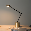 Modern Brass and Black Desk Lamp