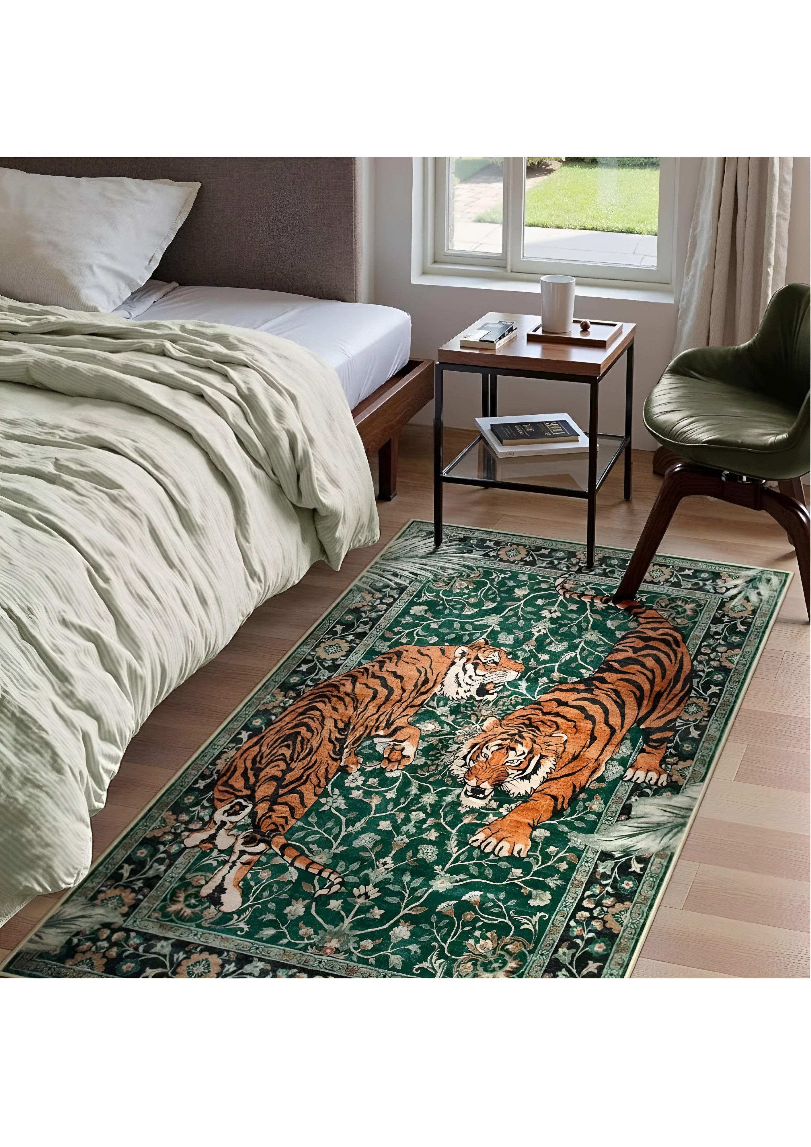 Tiger Tapestry Carpet Rug Anti-Slip