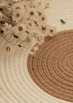 Boho Woven Oval Rug - Braided Minimalist