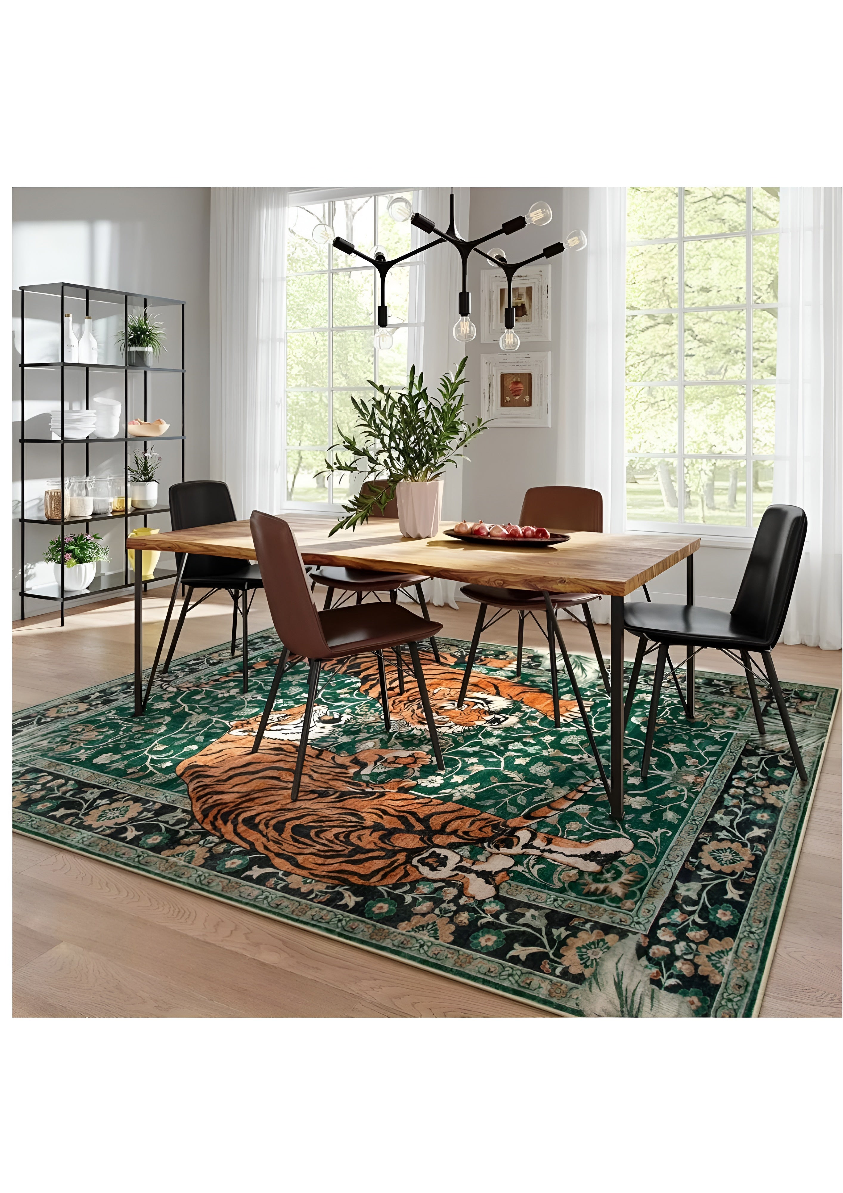 Tiger Tapestry Carpet Rug Anti-Slip