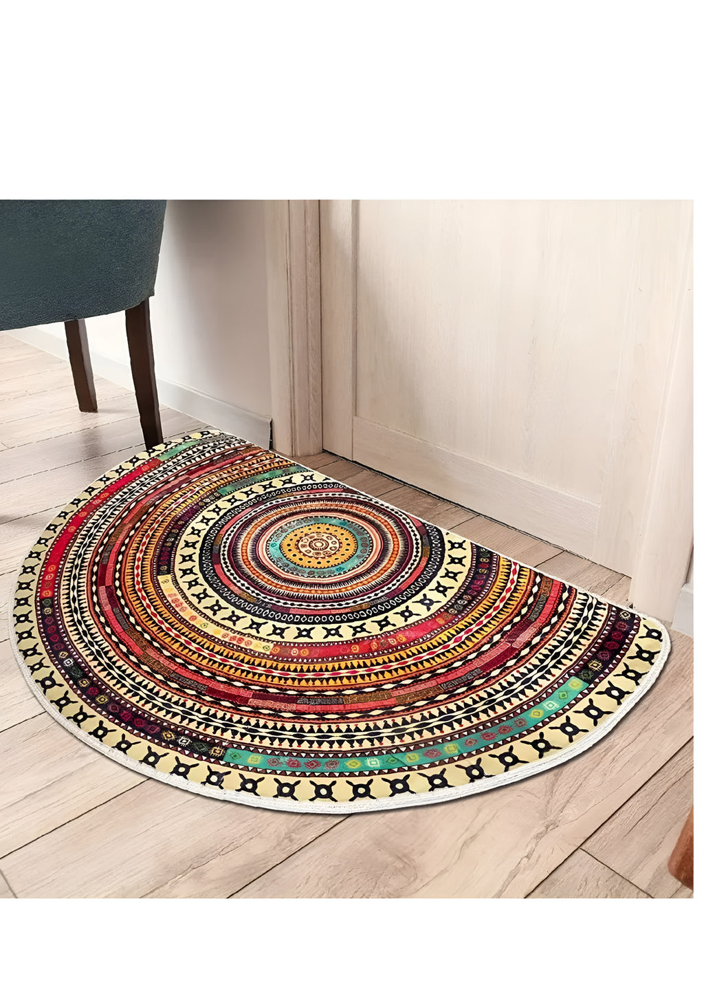 Bohemian Half Round Mandala Rug - Flair Anti-Slip