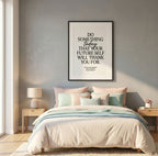 Black Frame Quote Print - DO SOMETHING TODAY